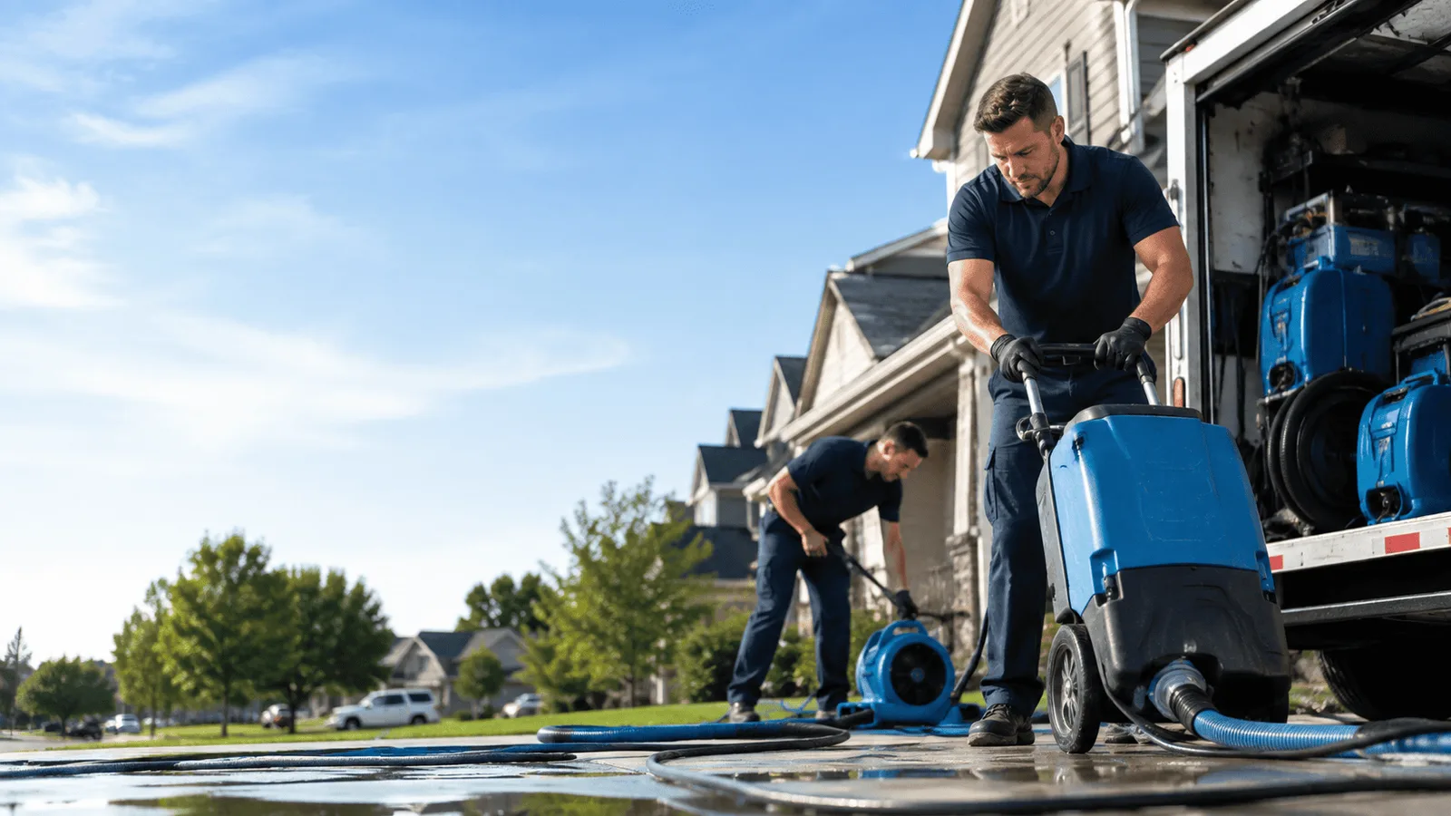 Dehumidification being performed in Dickinson Center, NY